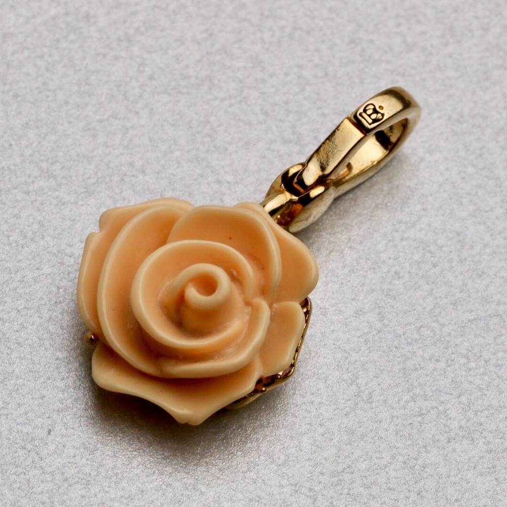 Juicy Couture Peach Rose Gold Tone Charm Pendant